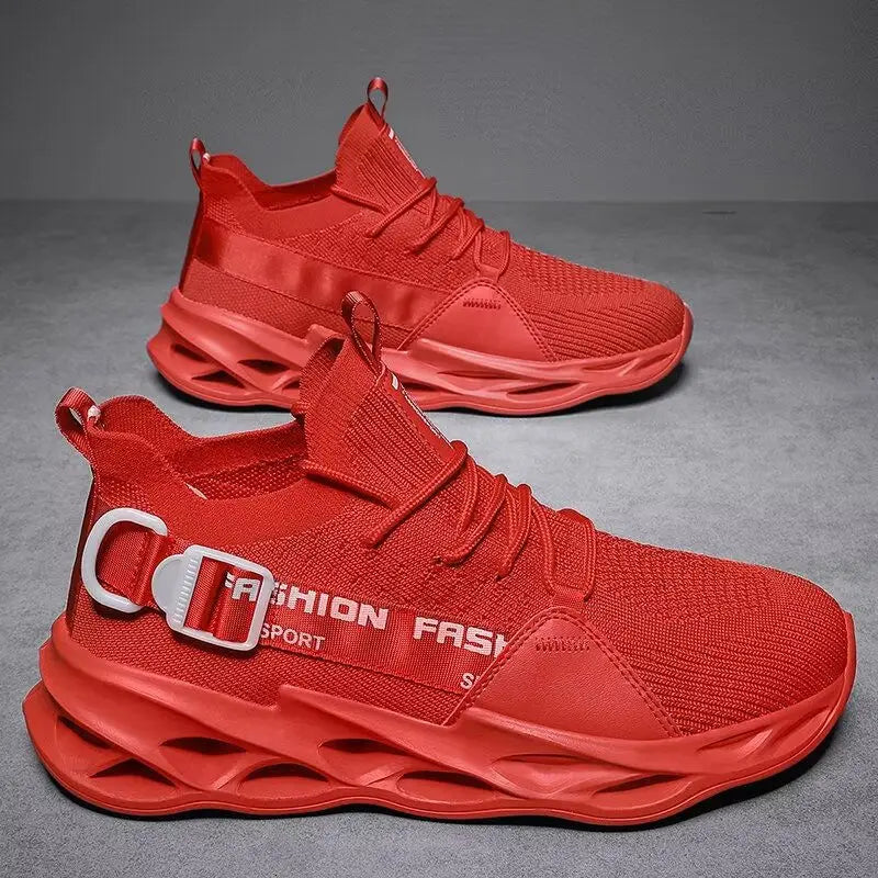 Hot Sale Fashion Purple Casual Sneakers Women Men Blade Running Shoes Big Size 48 Light Breathable Sports Shoes Men Mesh Sneakers