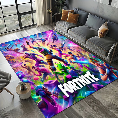 2025 New Style Fortnite-e Cartoon Rug Carpet for Living Room Bedroom Decor, Floor Mat Non-slip Decoration for Sofa Doormat Kids