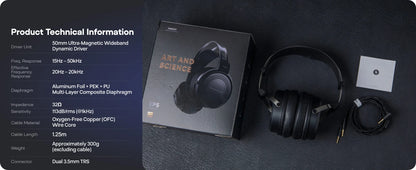 Auscultadores com Fio SIMGOT EP5 de Alto Desempenho com Driver Dinâmico de 50mm – Headset Gaming HiFi, Baixa Impedância, Alta Sensibilidade, Som Surround 7.1
