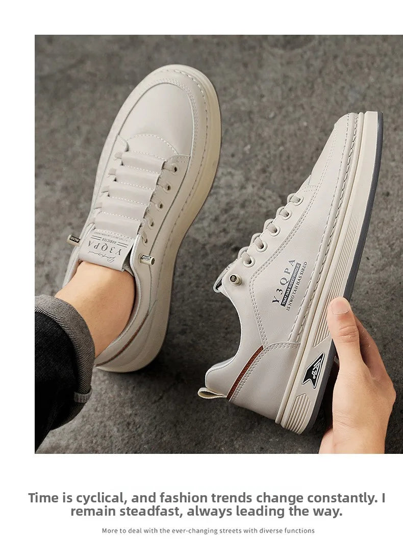 Modische Sommer-Freizeitschuhe für Herren, sportliche Slip-On-Loafer zum Autofahren, vielseitig, bequem, atmungsaktiv, verschleißfest, Leder -..