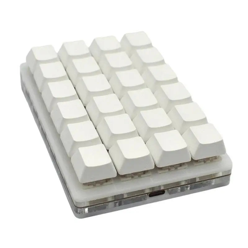 Mini USB Custom Mechanical Keyboard 24 Keys Black/White Gaming Keyboard Sayo Device Shortcut Programmable Keypad Keys Macro