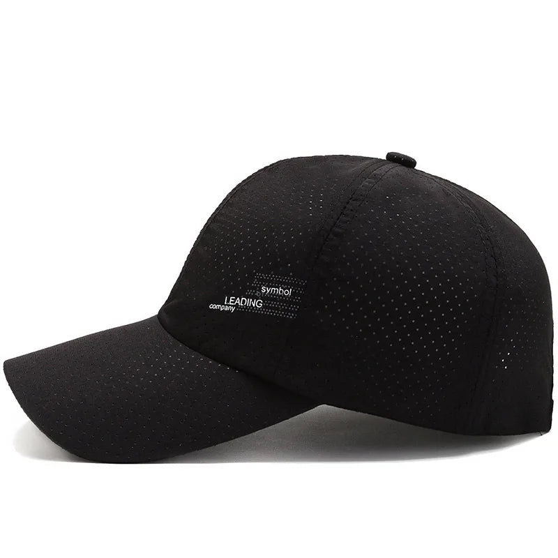 Summer Outdoor Sports Cap Golf Fishing Hat Quick Drying Sun Hat Adjustable Unisex Baseball Cap for Women Men