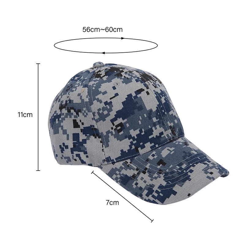 Adjustable Baseball Cap Summer Sunscreen Hat Camouflage Camo Camping Hiking Fishing Caps