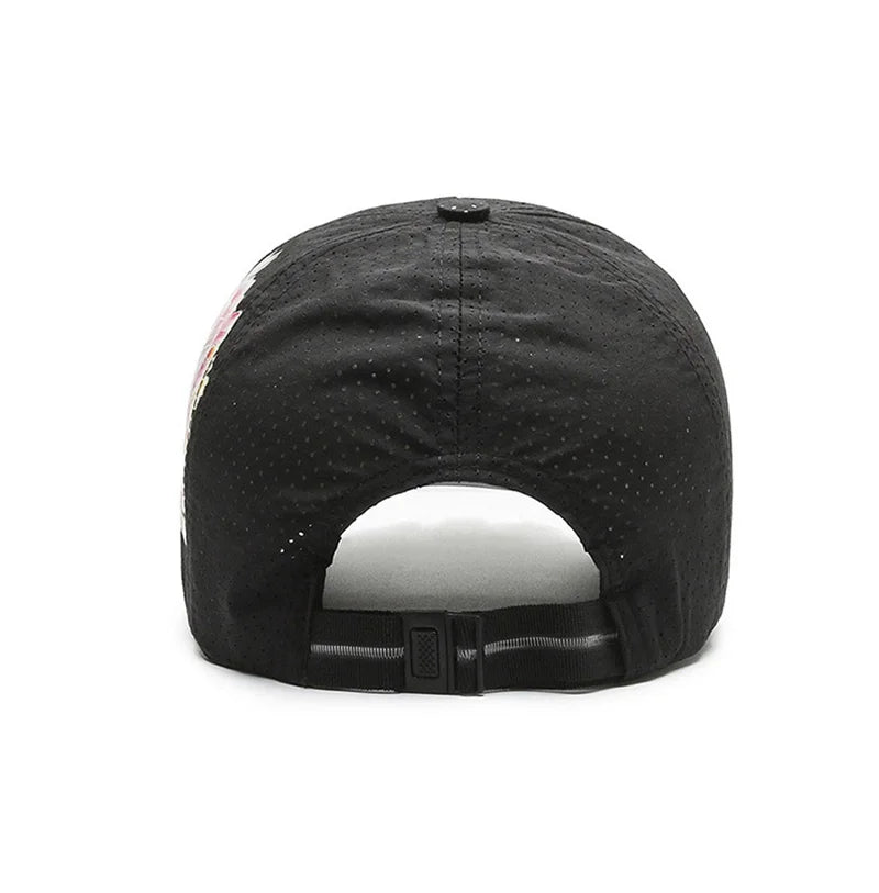 Casquette de baseball printemps/été à séchage rapide pour homme et femme, pour les activités de plein air, la plage et le camping, chapeau de soleil imprimé de fleurs de style chinois B149