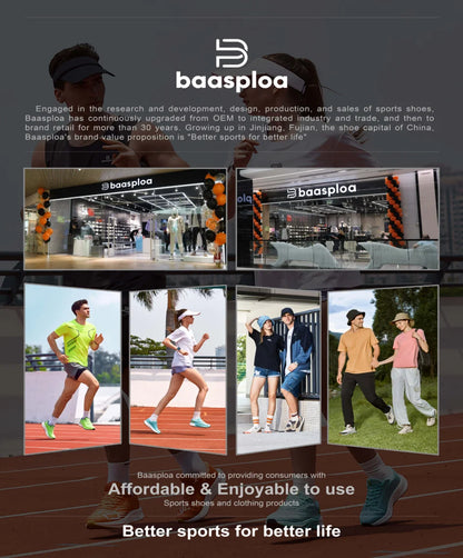 Baasploa Women Running Sneakers Brand Mesh Breathable Comfortable Walking Shoes Outdoor Anti-slip Female Casual Jogging Sports Shoes