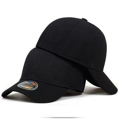 High Quality Baseball Cap Man Fitted Closed Full Cap Mesh Cap Outdoor Breathable Sports Cotton Sun Male Trucker Hat Gorras Hombre