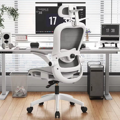 UVR Gaming Computer Chair Can Sit Reclining Lift Ergonomic Armchair Living Room Backrest Boss Chair Mesh Office Chair Furniture