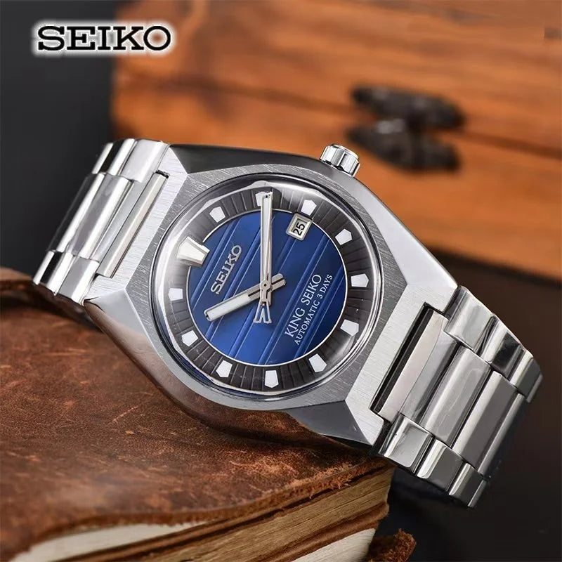 2026 New Seiko Automatic Mechanical Watch for Men and Women Business Leisure Calendar Night Light Waterproof Couple Watch