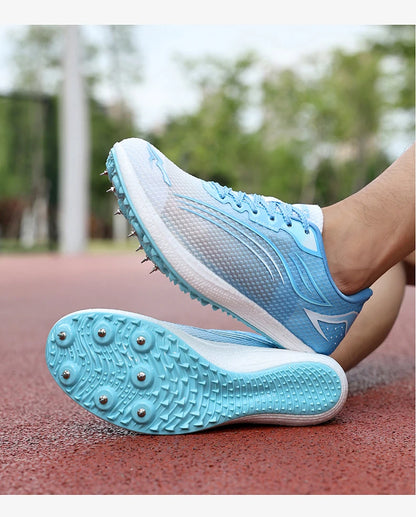 High Quality Men Women Track and Field Shoes Youth Anti Slip Sneakers Outdoor Professional Jumping Runn Shoes Student Trainers