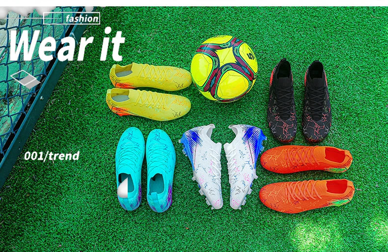 Nieuwe voetbalschoenen voor heren, FG Soccer Shoes voor training, groothandel, topkwaliteit noppenschoenen, antislip, dropshipping, uniseks volwassenen