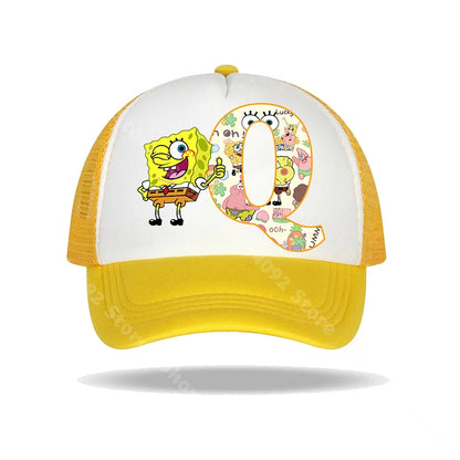 SpongeBob SquarePanted Baseball Cap Kids Adults Letter Print Sun Hats Anime Cartoon Adjustable Peaked Caps Summer Casual Hat New