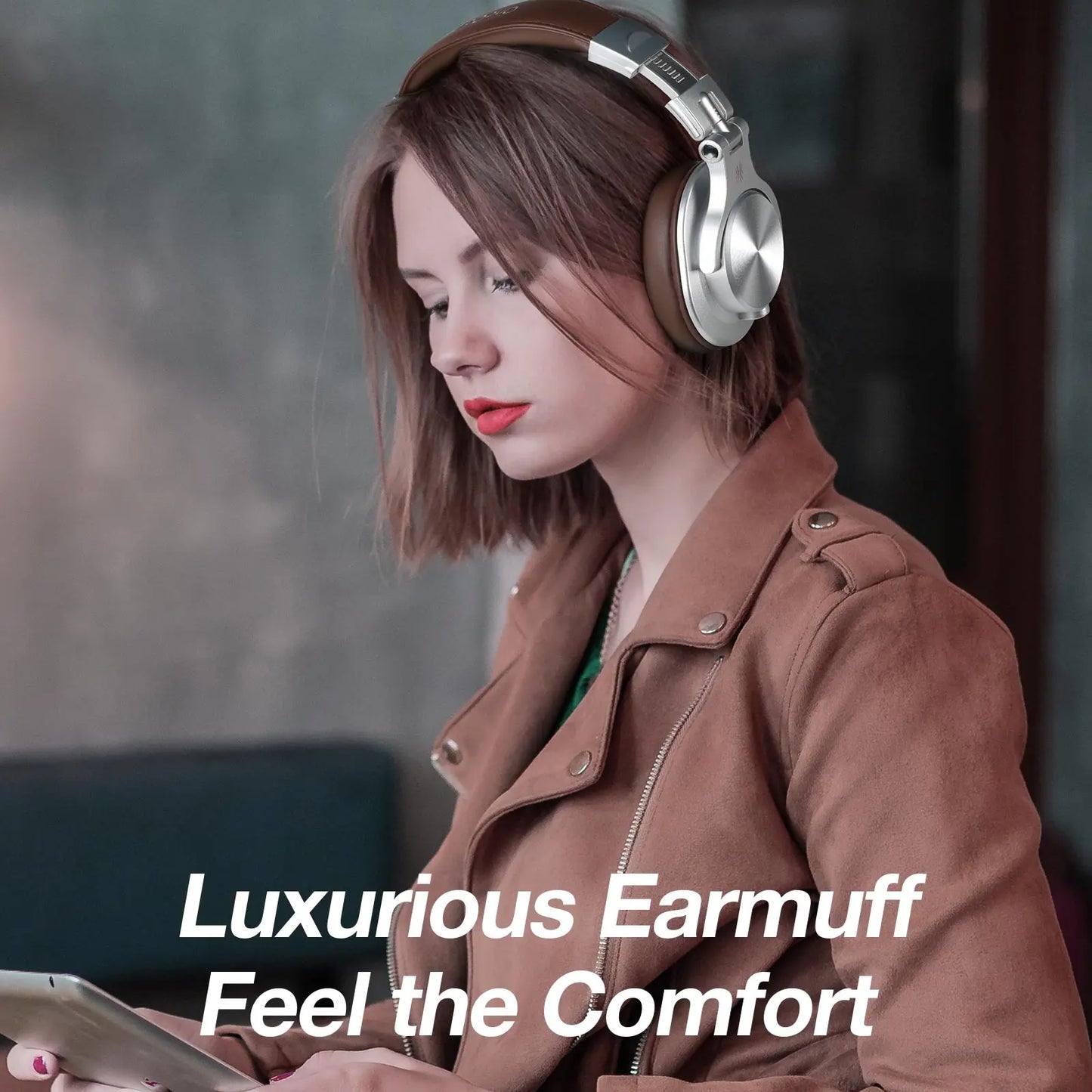 Oneodio Fusion A70 Wired + Wireless Bluetooth 5.2 Headphones For Phone With Mic Over Ear Studio DJ Headphone Recording Headset