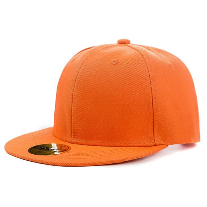 Cap Plain Snapback-kasket til voksne – Hip Hop-baseballkasket til mænd og kvinder – udendørs fritidskasket