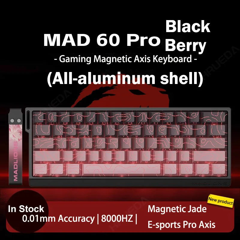 Madlions MAD 60/68 PRO Magnetic Switch Gaming Keyboard E-sport Custom Mechanical Aluminum Keyboard Ergonomics Accessories