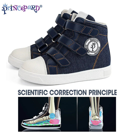 Orthopedic kids shoes Princepard flat feet medical corrective casual footwear for toddlers with arch support sneakers