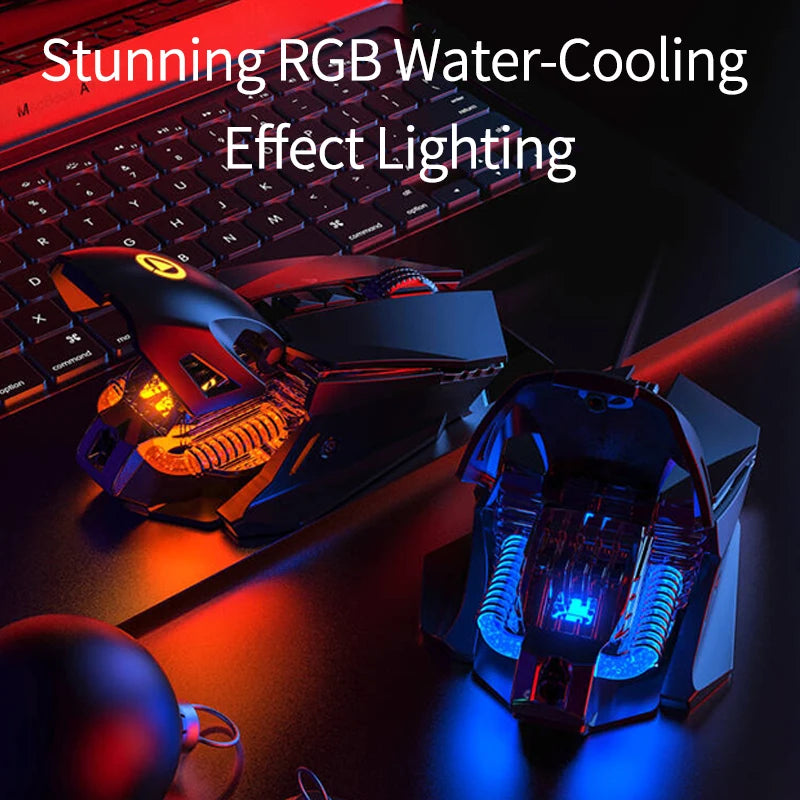Wired RGB Backlit Esports Gaming Mouse 200-7200 DPI Adjustable, USB Wired for PC Laptop FPS Games