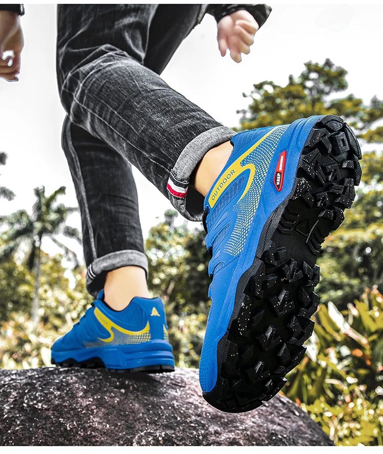 New Outdoor Men's Shoes Men's Anti-Slip Mountaineering Shoes Travel Hiking Adventure Footwear Fashionable Casual Sneakers