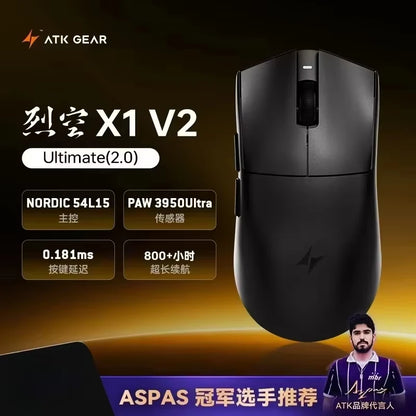 ATK Blazing Sky X1/X1V2 Mouse Gamer Wireless 8K Low Latency Lightweight FPS Liekong E-sports Gaming Mouse Custom Pc Accessories