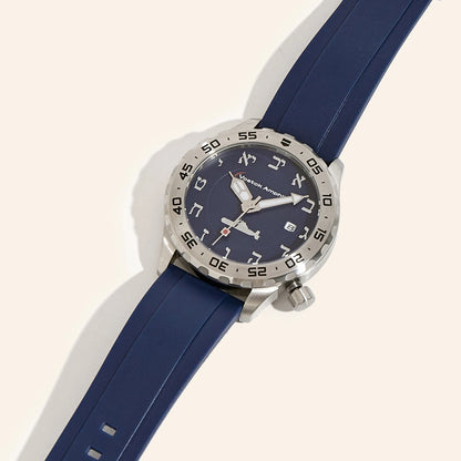 Watch Jewish Hebrew Numerals Dial Mechanical Men Waterproof Aleph-Bet Wristwatch Automatic Sub Branded Vostok Amphibia Timepiece