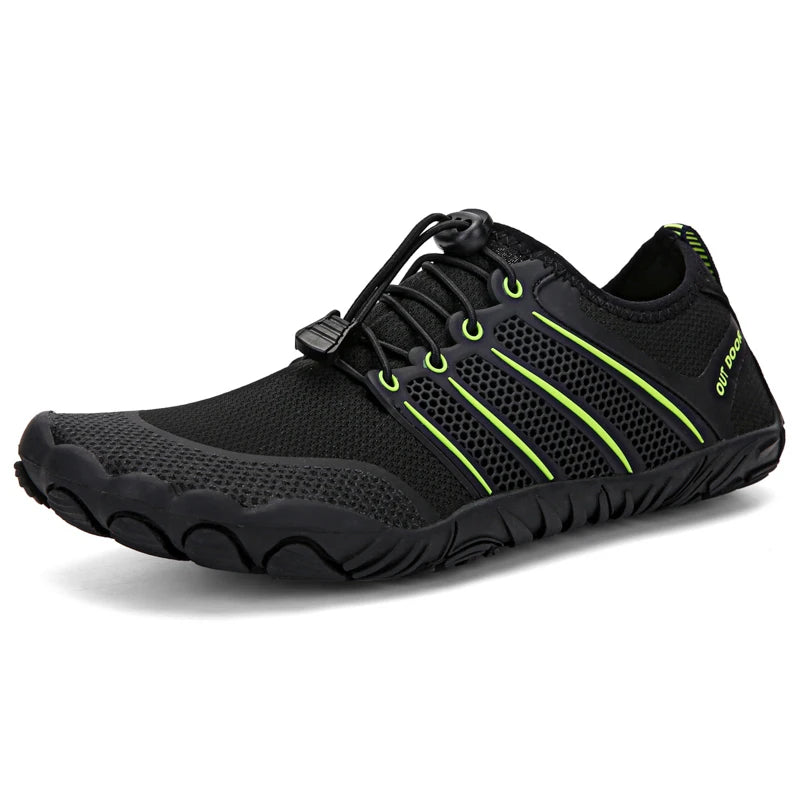 Men's Minimalist Running Cross Training Shoes Barefoot Shoes Big Toe Box Five Finger Shoes Saguaro Barefoot Pit Viper Paracord