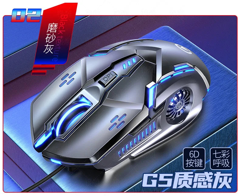 Laser Mouse for PC Gamer Gaming Mouse Ergonomic Mice with LED Backlit USB Mice for Computer Gamer Girl Mouse for Laptop