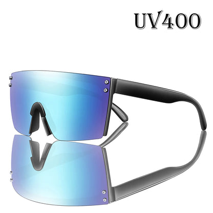 3 Pairs Fishing Sunglasses Men and Women Square Oversize Windproof Shades with UV Protection for Outdoor Cycling Hiking