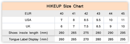 HIKEUP Outdoor Running Shoes Men Women Anti-skid Hiking Camping Sports Trail Male Safety Footwear Comfort Trekking Sneakers