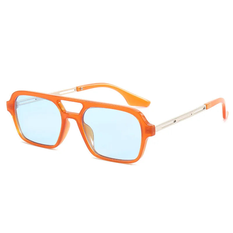 Square Small Frame Double Beam Sunglasses Pilot Retro Sunglasses Instagram Popular Classic Sunglasses 3517