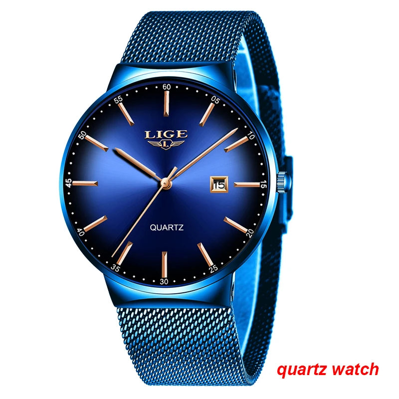 LIGE men’s automatic mechanical wristwatches – High-end luxury watch with a tourbillon, an elegant and water-resistant model, ideal for work or formal occasions.