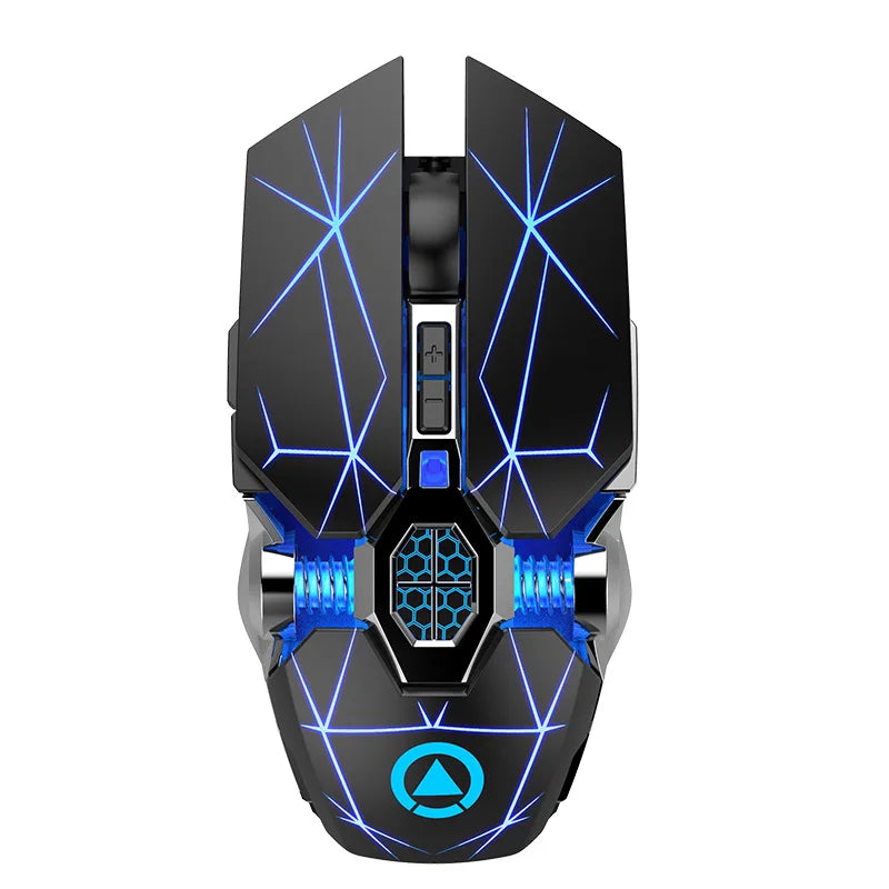 UTHAI A7 Laptop Accessories Rechargeable Wireless Mouse Mute Office Game Water Cooled Light Effect Bluetooth Mouse