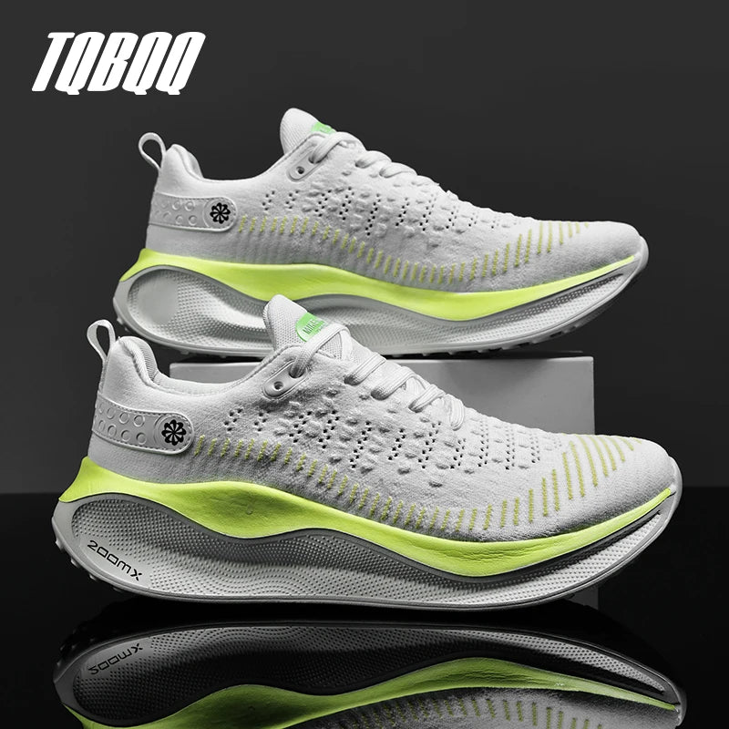 Men's Cushioning Running Shoes EVA Midsole for Shock Absorption Lightweight & Breathable Mesh Sports Sneakers Gym and Walking