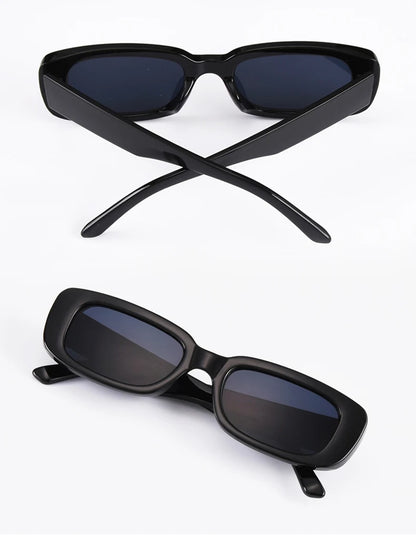 Square Sunglasses Men Rectangle Brand Designer Small Sun Glasses Male Retro Black Lens Driving Fishing Oculos UV400
