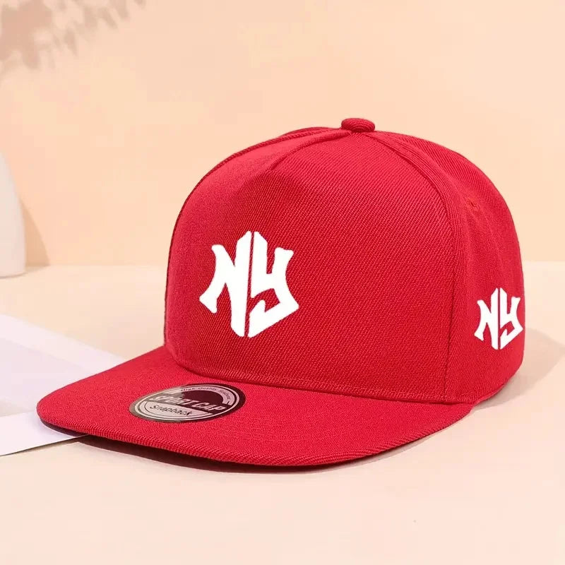 Baseballová čepice s neutrálním potiskem písmen, vhodná na jaro a podzim, nastavitelná, ležérní, ve stylu hip-hop, s kšiltem, chránící před sluncem