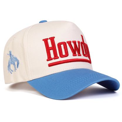 Unisex HOWDY Letter Embroidery Baseball Caps Spring Autumn Outdoor Adjustable Casual Hats Sunscreen Hat Sports Cap