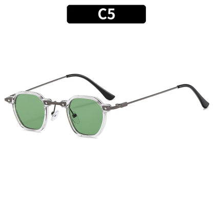 2025 Small Square Sunglasses Riding Driving Sun Glasses Women Men Brand Designer Metal Frame Eyewear Shades Oculos De Sol UV400