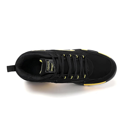 Zapatillas deportivas modernas de talla grande para hombre con bloques de color, cómodas, antideslizantes, con cordones, casuales y resistentes para actividades al aire libre masculinas