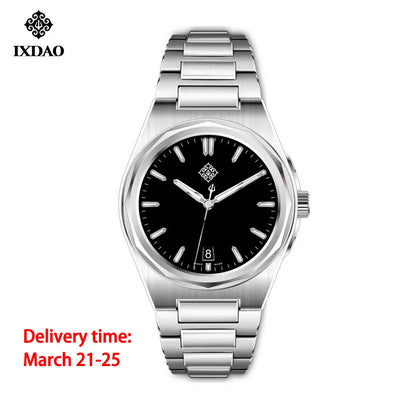 IX&DAO 2025 New 37mm Warrior Men's Automatic Mechanical Watch Miyota 9015 Movement Sapphire Stainless Steel Waterproof 10Bar BGW