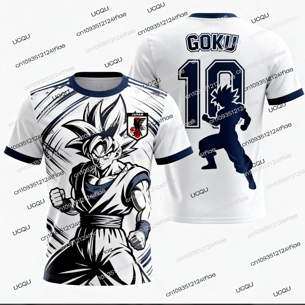 FamilyMatching 2026 New Dragon Ball Z Special Edition Men's Soccer Jersey T-Shirt, Kids Goku T-Shirt, Outdoor Casual Sportswear