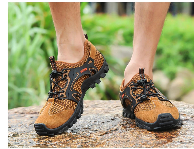 Breathable Outdoor Hiking Shoes Sports Wading Shoes Fishing Men's Shoes Summer Casual Sandals Comfortable and Breathable