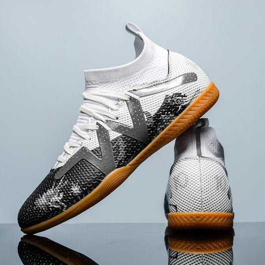 Professionelle Hallenfußballschuhe für Herren mit flacher Sohle – strapazierfähige, komfortable Trainingsschuhe für Erwachsene und Teenager, rutschfeste Fußballschuhe