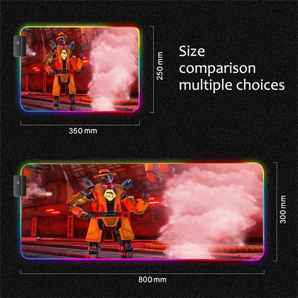 RGB Apex Legends Keyboard Mousepad Computer Gaming Cool Mouse Pad Speed Large Accessories Mouse Mats Office Desk Protector Mat