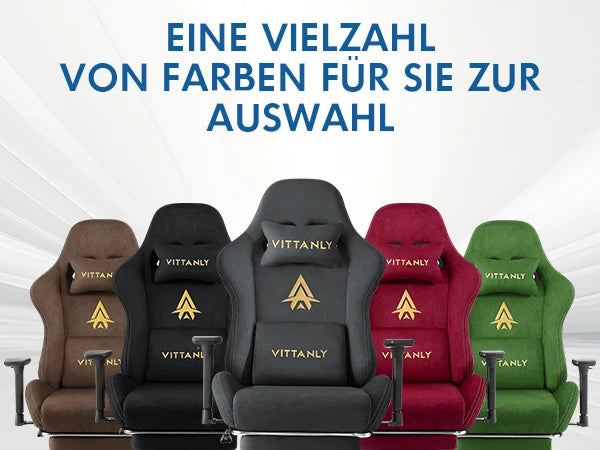 HAPIHAPPY Fashion Gaming Chair Genuine Computer Office Chair with Pocket Spring Cushion Linkage Armrests and Footrest Game Chair
