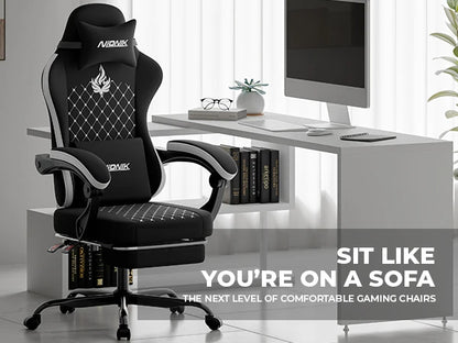 Gaming Chair High Back Ergonomic Computer Chair With Footrest Reclining Adult Comfortable Office Chair ﻿