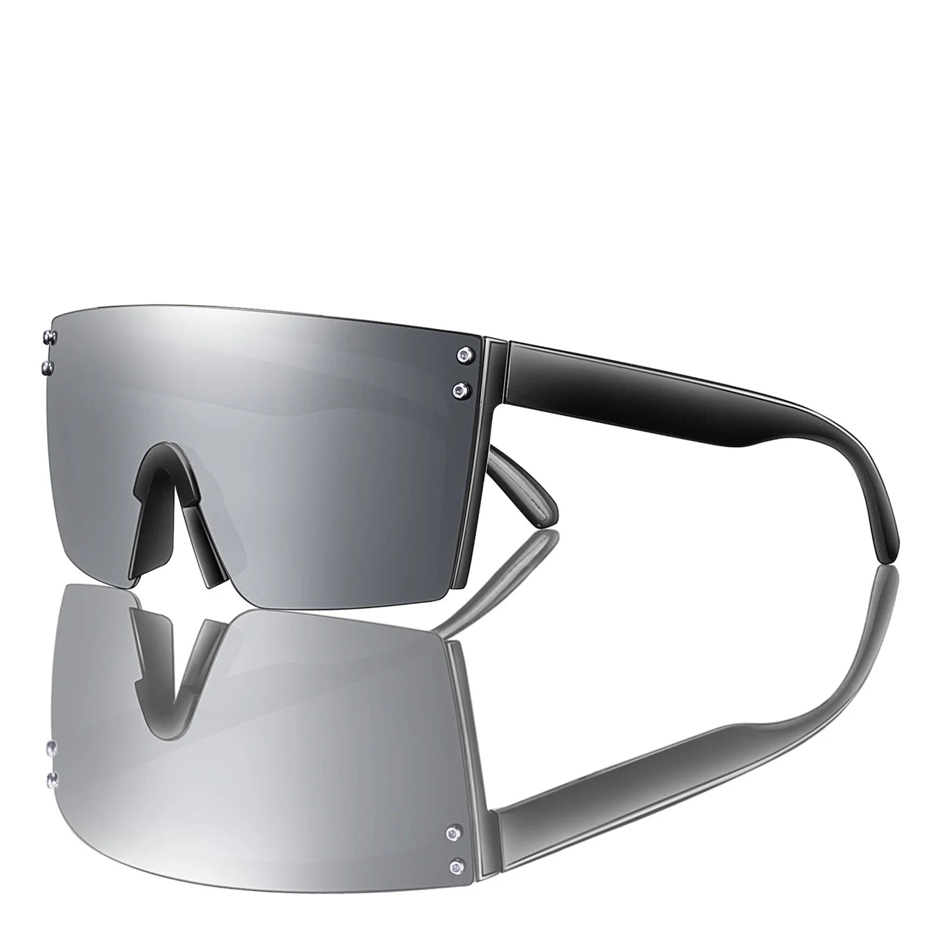 3 Pairs Fishing Sunglasses Men and Women Square Oversize Windproof Shades with UV Protection for Outdoor Cycling Hiking