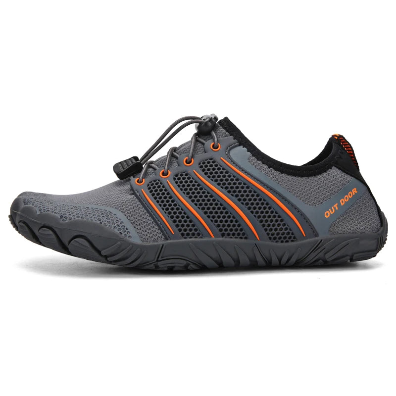 Men's Minimalist Running Cross Training Shoes Barefoot Shoes Big Toe Box Five Finger Shoes Saguaro Barefoot Pit Viper Paracord