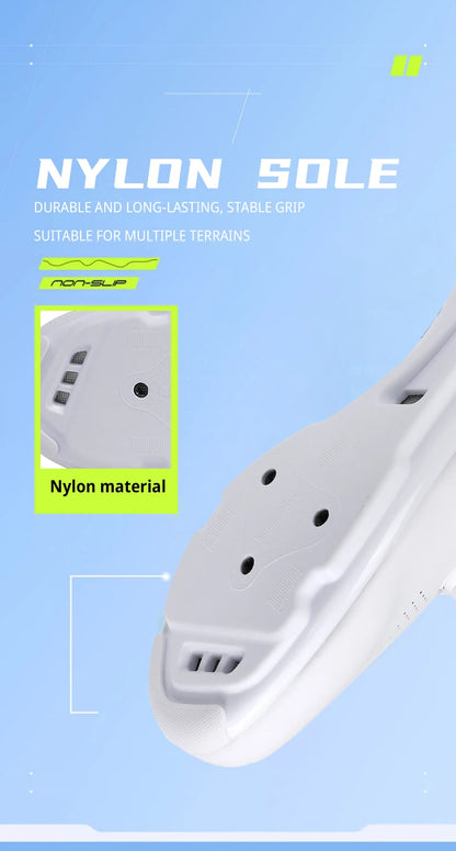 Professional Men's Road Cycling Sneakers, Bike Shoes with SPD MTB Sole, Flat Racing Speed Trail Mountain Bicycle Footwear, Pedal Sports