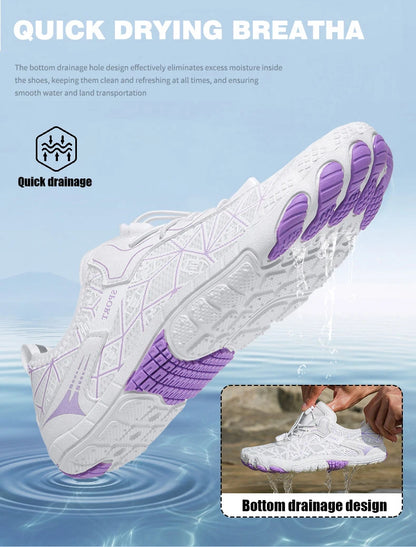 New Barefoot Wading Shoes Men and Women Mesh Quick-Drying Beach Shoes Outdoor Non-Slip Swimming Shoes Unisex Water Sports Shoes