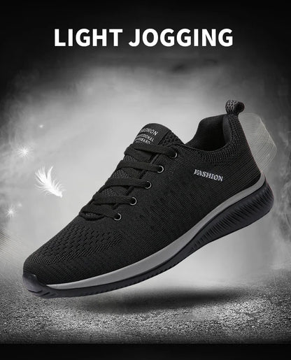 Gebreide hardloop- en wandelschoenen voor heren en dames, casual sneakers, ademende sportschoenen voor hardlopen, fitness en outdoor, lichtgewicht, maat 38-47