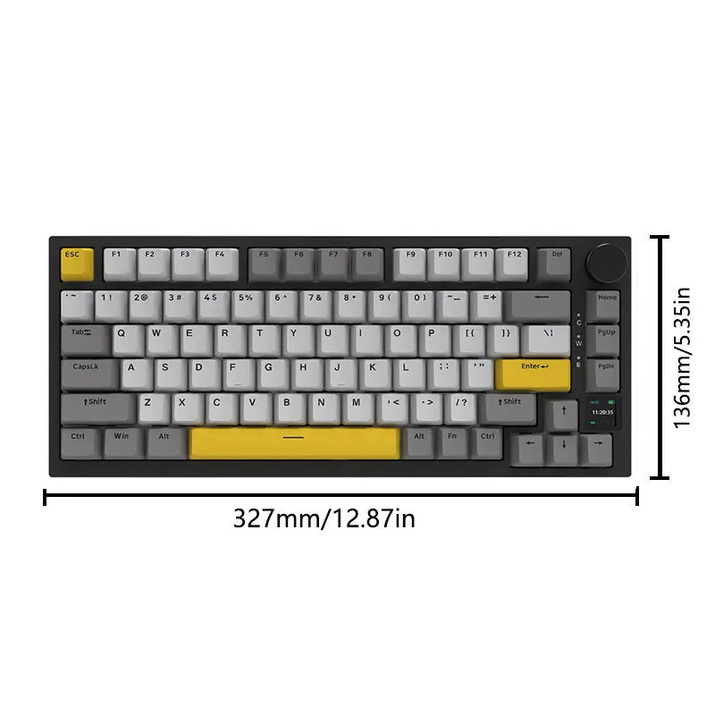 AJAZZ AK820 Rotary Volume Buttons Hot-Swappable Keys For Office AndHome Mechanical Keyboards DIY