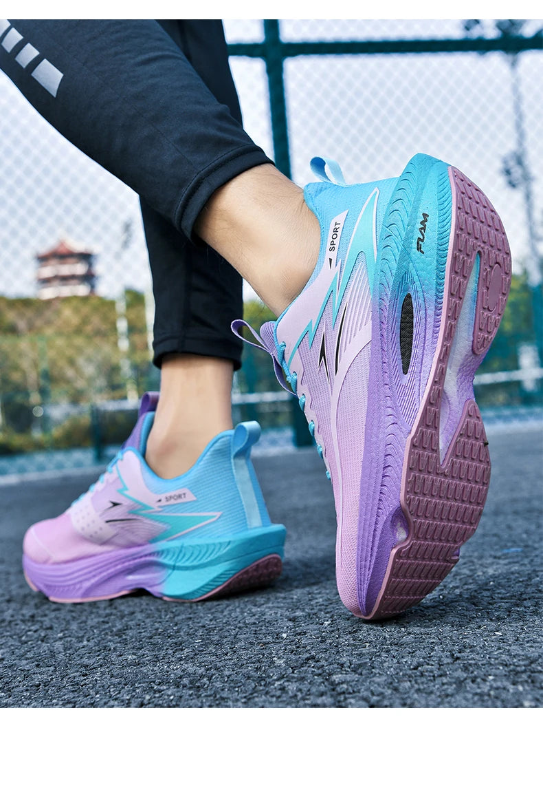 Scarpe sportive da running da uomo per maratona, con cuscino d’aria, traspiranti, leggere e confortevoli, sneakers atletiche outdoor da donna per jogging e tenis